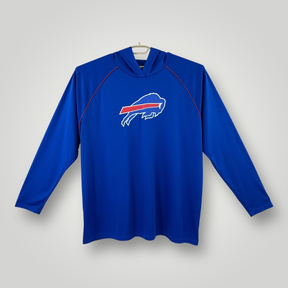 Buffalo Bills Hoodie Shirt Mens Size 3XL Blue NFL Football Long Sleeve‎ Starter